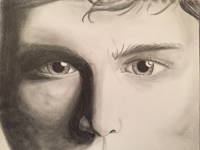 Sketch, Pencil, Drawing, Human, Eyes, Face, Portrait